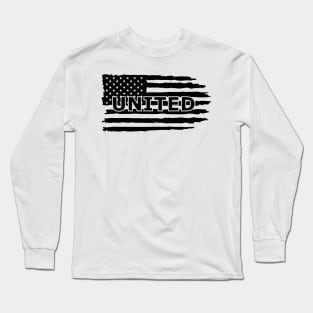 united usa distressed flag Long Sleeve T-Shirt